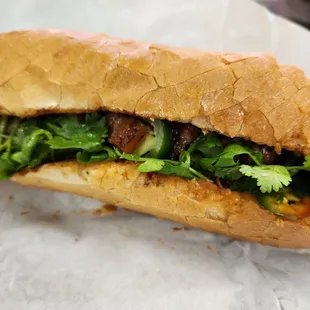 Grilled pork bahn mi