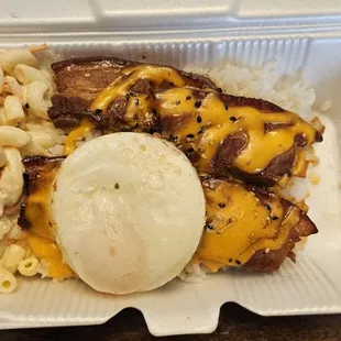 Pork belly "loco moco"