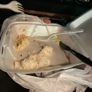 Large BBQ Chicken with Rice Plate