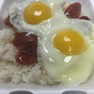 Taiwanese Sausage with Egg Bowl