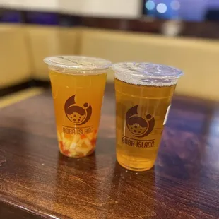 Passion fruit green tea- it was alright 2.8/5. Mango green fruit tea- great 4.5/5