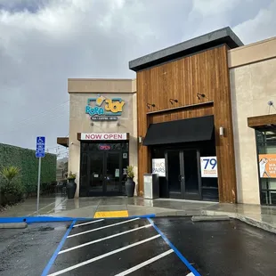 Outside