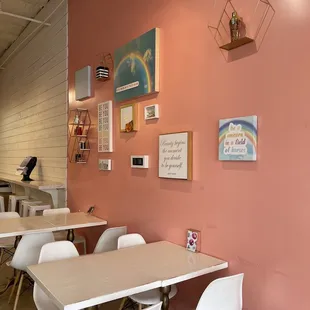tables and chairs