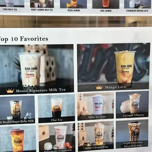 Top Ten Menu