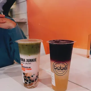 Strawberry Matcha Latte