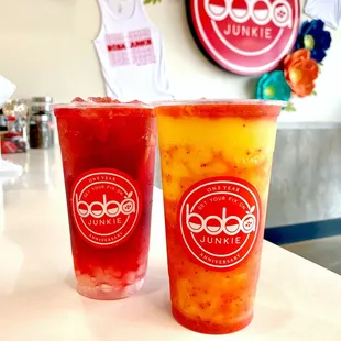 Strawberry Jasmine Jamaica &amp; Sunset Passionfruit!