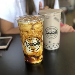 Iced milk drink