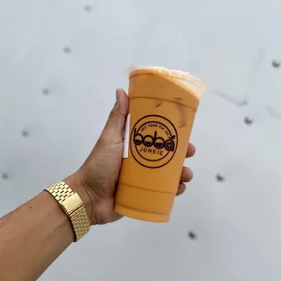 Thai tea. No sweet. No boba. 10/10