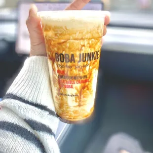 B BJ's Brown Sugar Boba Milk