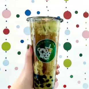 I asked for Matcha Milk Tea with Boba...and THIS is what I got! HUH!?!