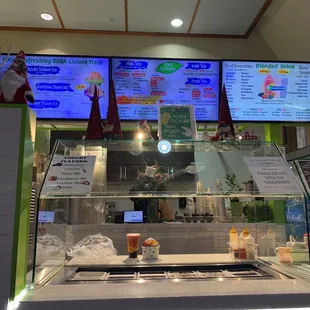 menus on the wall