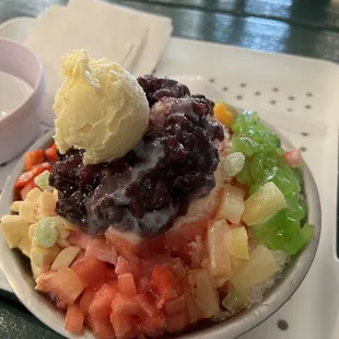 Fruit shaved ice  so good