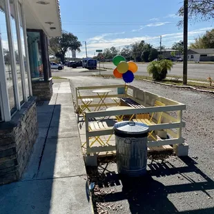 Outdoor seating area