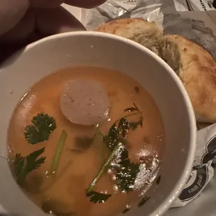 Broth for pho sandwich- yummy