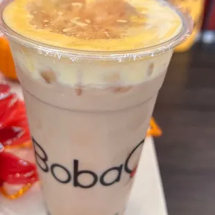 a close up of a cup of coffee