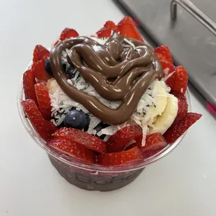 Acai with Nutella