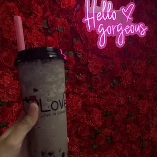 Cookies and Cream smoothie with boba