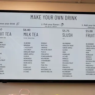 Menu Part 1/3 (as of 01/13/2025)