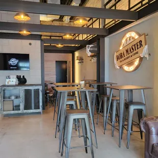 Inside seating area