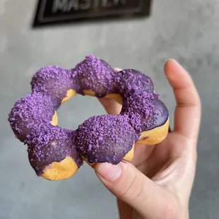 ube mochi donut