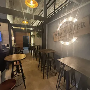 Seating and sign