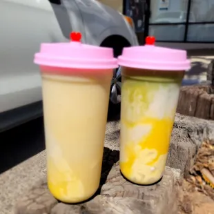Mango  Buddies - Mango Milk &amp; Mango Matcha Latte with
