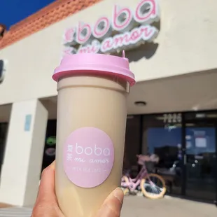 Oolong Milk Tea with Egg Pudding