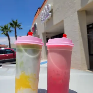 Matcha Mango Latte &amp; Watermelon  Milk