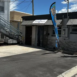 Boba Nova outside located behind hunter arms hotel alleyway
