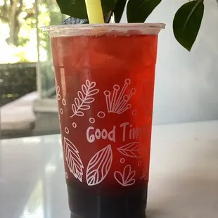 Fruity Dragon with boba