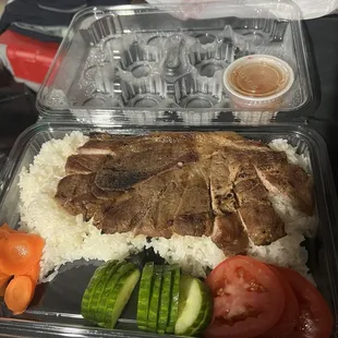 Pork Rice Plate