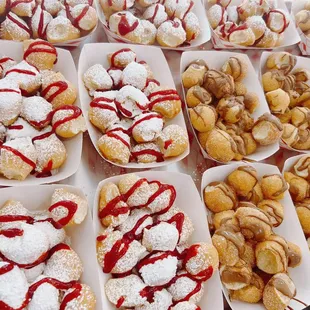 a variety of pastries