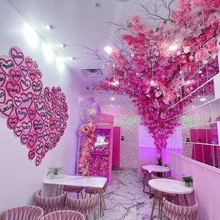 the interior of a restaurant