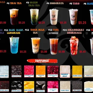 Look at all the options for toppings!