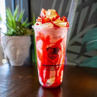 Strawberry shortcake shake