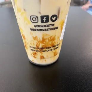 a cup of iced coffee