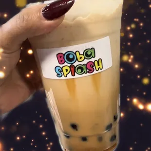 the best  20 oz. Caramel Macchiato with Boba