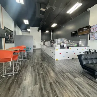 the inside of a coffee shop