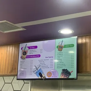 boba menu