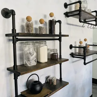 Cute boba decor inside