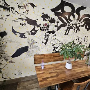  table and chairs in a restaurant