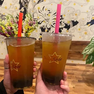 Passion tea and Mango green tea