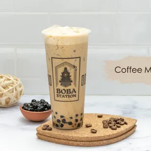 a cup of coffee milk tea