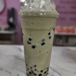 Avocado smoothie w/boba