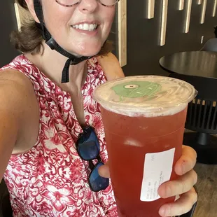 Strawberry green tea