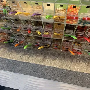 Dry toppings - good selection