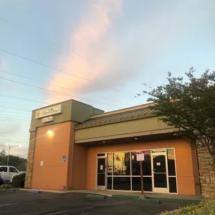 outside