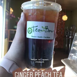 Iced Ginger Peach Tea