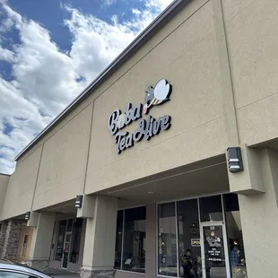 the exterior of the store