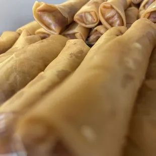 Egg rolls that are pushed out quite frequently  Look at the crisp on that roll